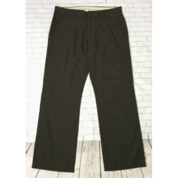 Gap Brown Chino Pants with Pockets Size 35 x 32 - Picture 2 of 12